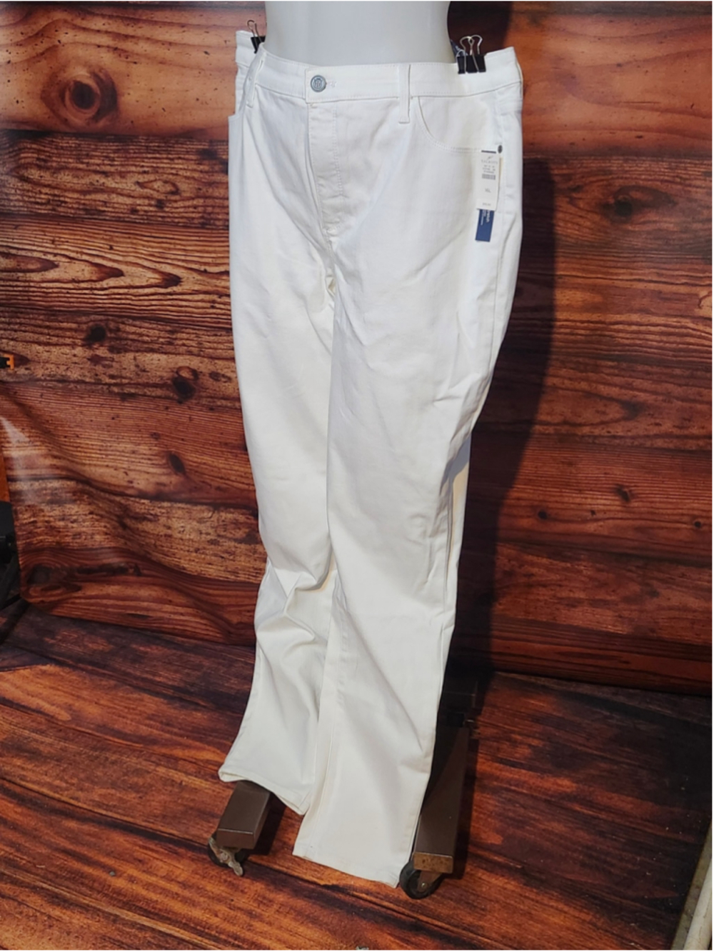 Women's Talbots High-Waist Ankle Jeggings White Size 16 NWT